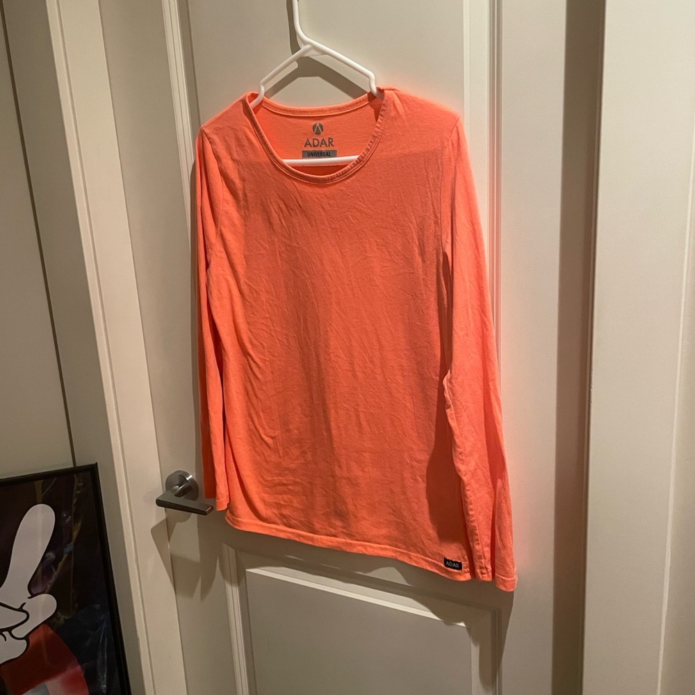 Adar Neon Orange Long Sleeve Shirt